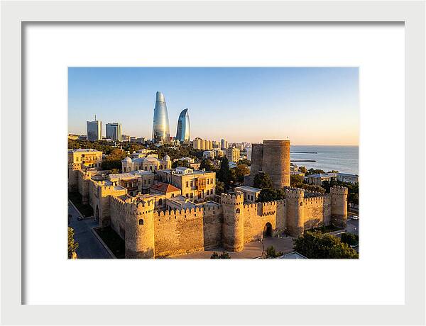 Bakus Old City Meets Modern Skyline