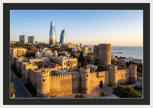 Bakus Old City Meets Modern Skyline