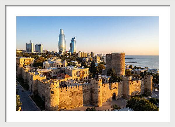 Bakus Old City Meets Modern Skyline