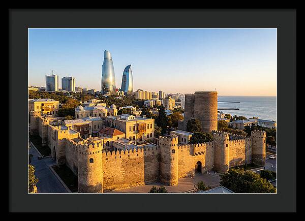 Bakus Old City Meets Modern Skyline