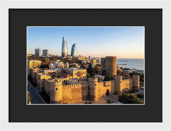 Bakus Old City Meets Modern Skyline