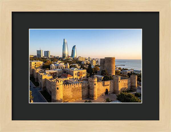 Bakus Old City Meets Modern Skyline