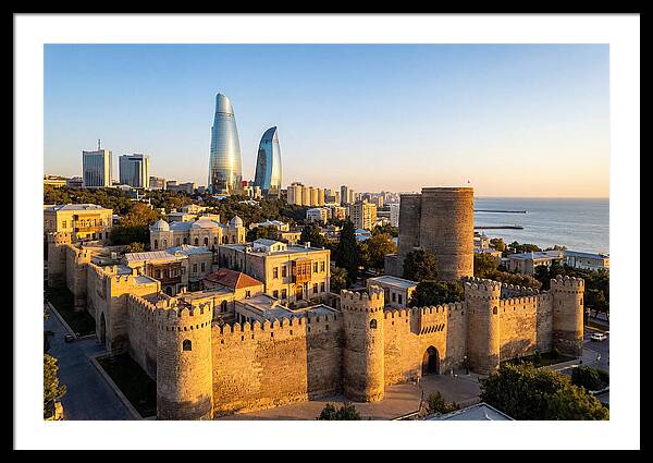 Bakus Old City Meets Modern Skyline