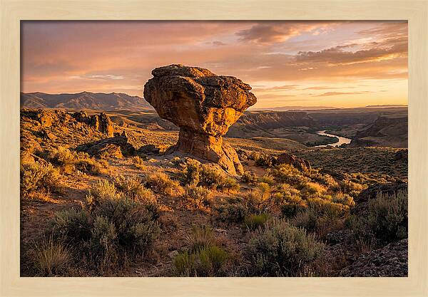 Balanced Rock At Sunset