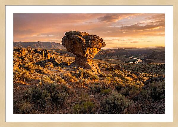 Balanced Rock At Sunset