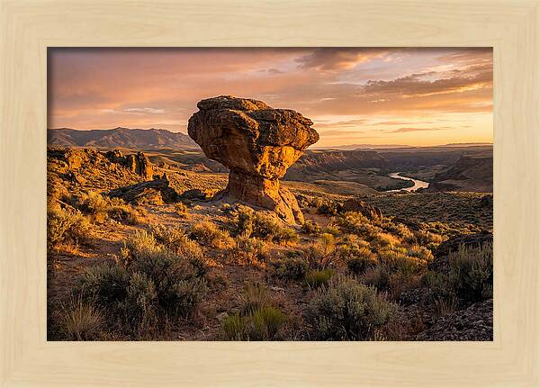 Balanced Rock At Sunset