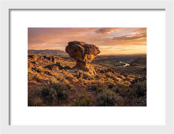 Balanced Rock At Sunset