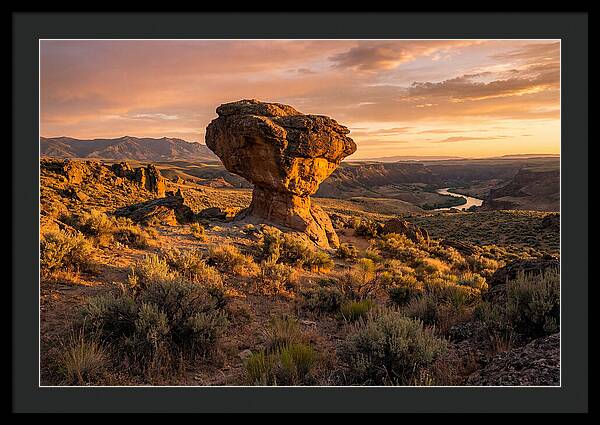 Balanced Rock At Sunset
