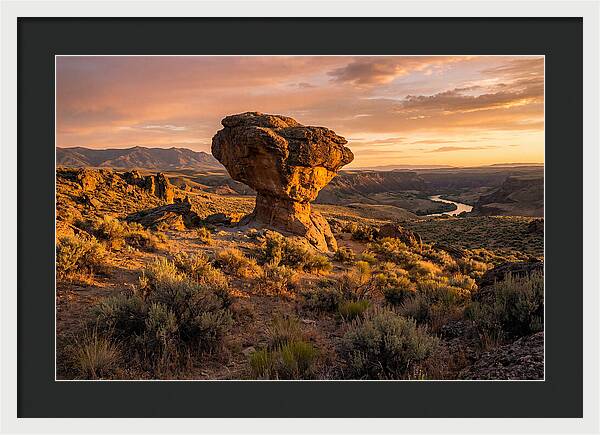 Balanced Rock At Sunset