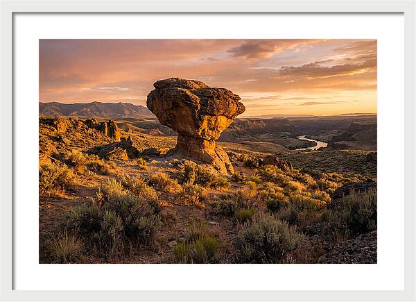 Balanced Rock At Sunset