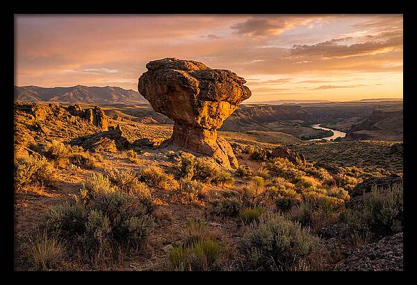 Balanced Rock At Sunset