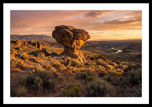 Balanced Rock At Sunset