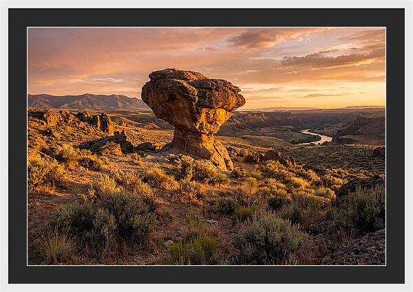 Balanced Rock At Sunset