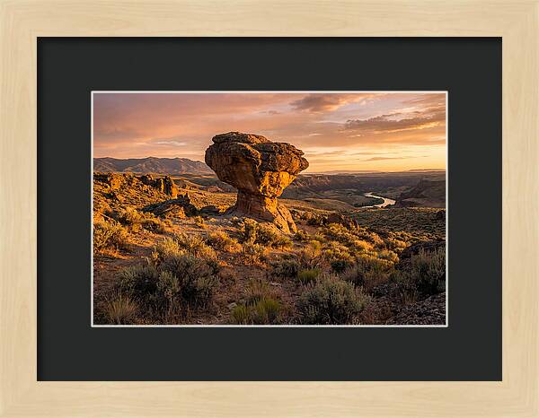 Balanced Rock At Sunset