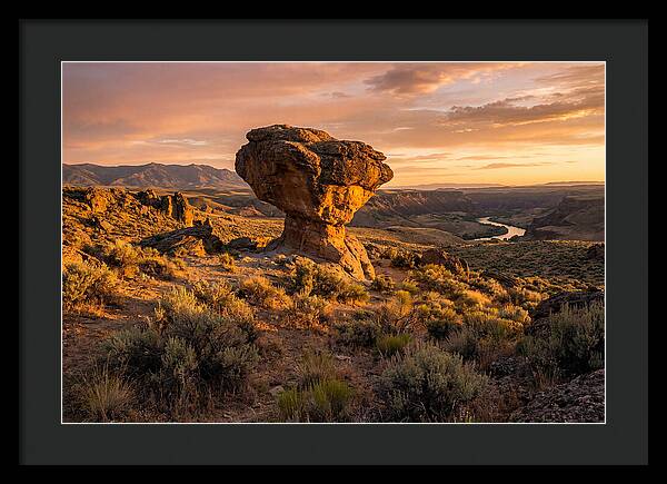Balanced Rock At Sunset