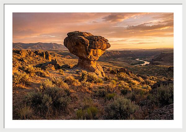 Balanced Rock At Sunset