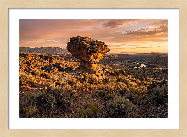 Balanced Rock At Sunset