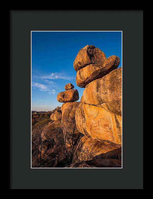 Balanced Rock Formations At Sunset