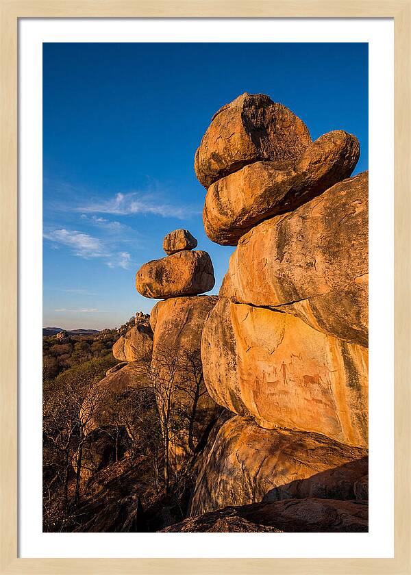 Balanced Rock Formations At Sunset
