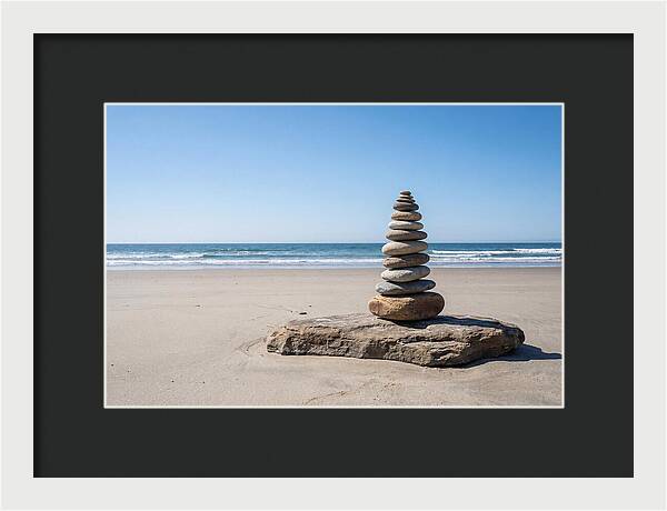 Balancing Serenity On The Shore