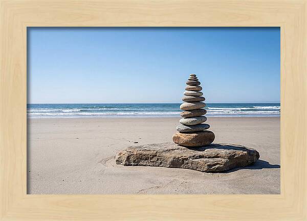Balancing Serenity On The Shore