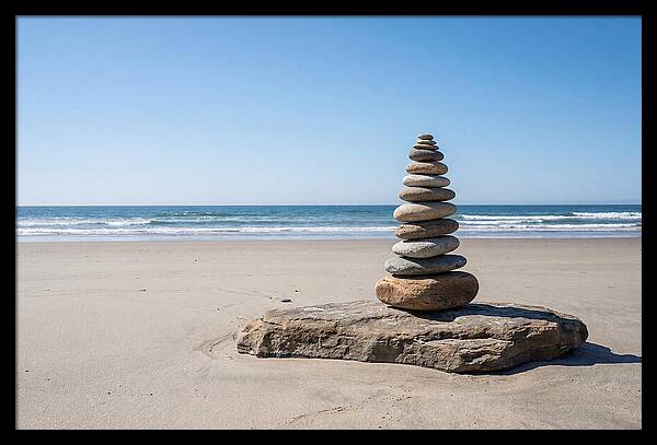 Balancing Serenity On The Shore