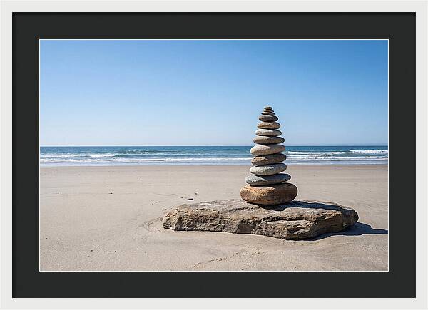 Balancing Serenity On The Shore