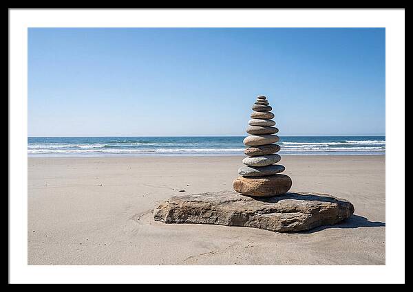 Balancing Serenity On The Shore