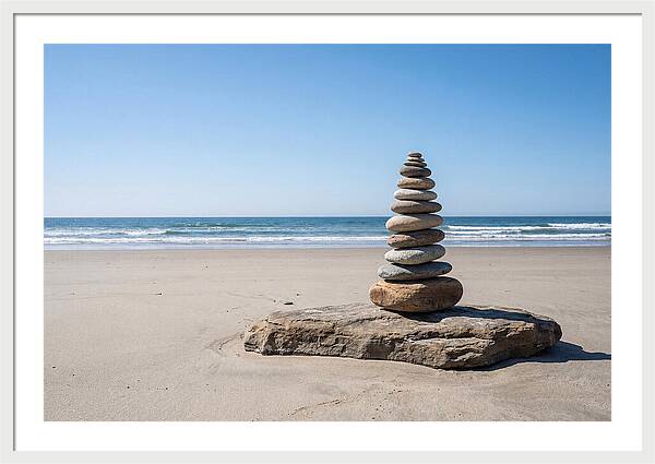 Balancing Serenity On The Shore