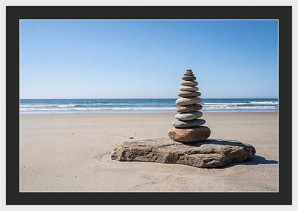 Balancing Serenity On The Shore