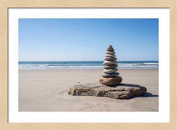 Balancing Serenity On The Shore