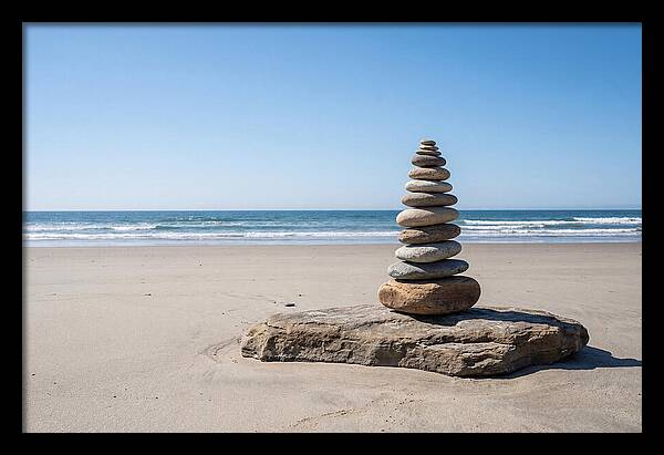 Balancing Serenity On The Shore