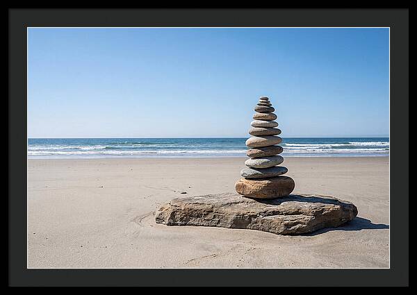 Balancing Serenity On The Shore
