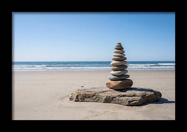 Balancing Serenity On The Shore