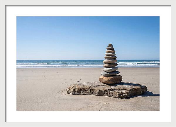 Balancing Serenity On The Shore