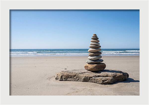 Balancing Serenity On The Shore