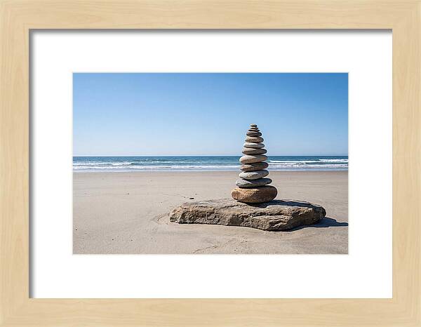 Balancing Serenity On The Shore