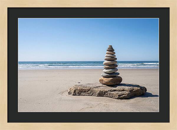 Balancing Serenity On The Shore