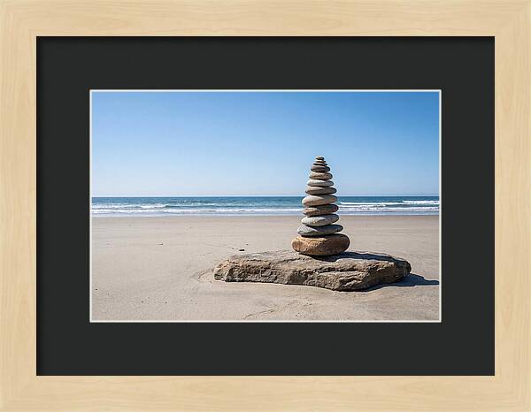 Balancing Serenity On The Shore