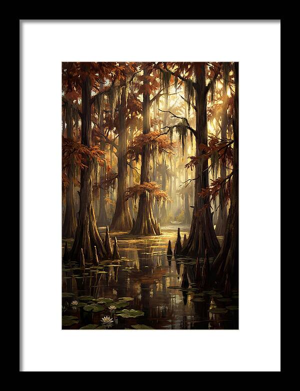 Bald Cypress In Autumn Glow