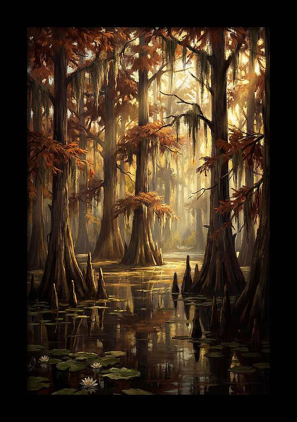Bald Cypress In Autumn Glow