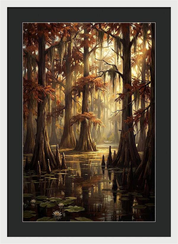 Bald Cypress In Autumn Glow