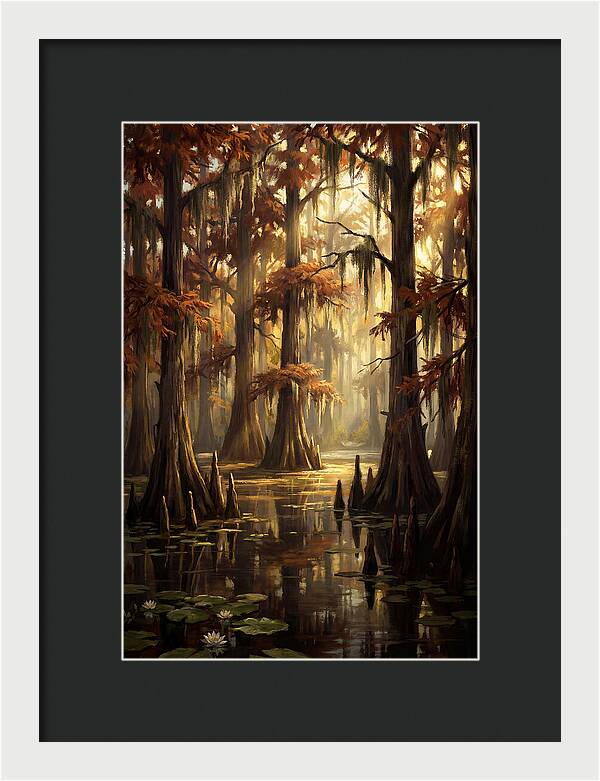 Bald Cypress In Autumn Glow