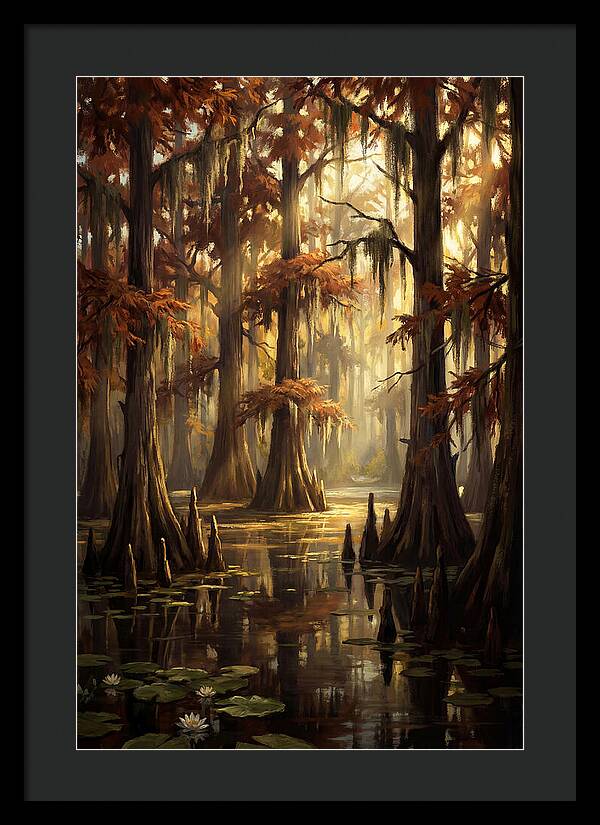 Bald Cypress In Autumn Glow