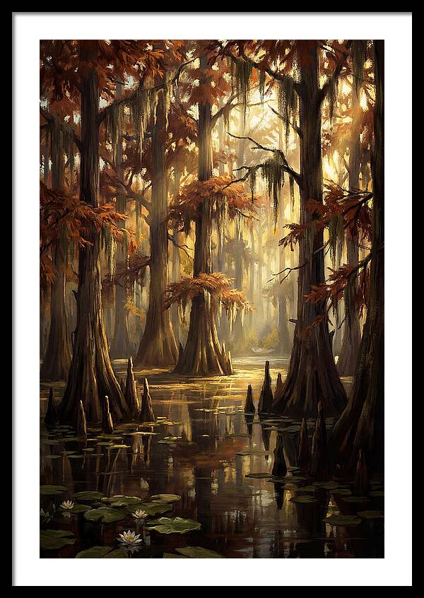 Bald Cypress In Autumn Glow