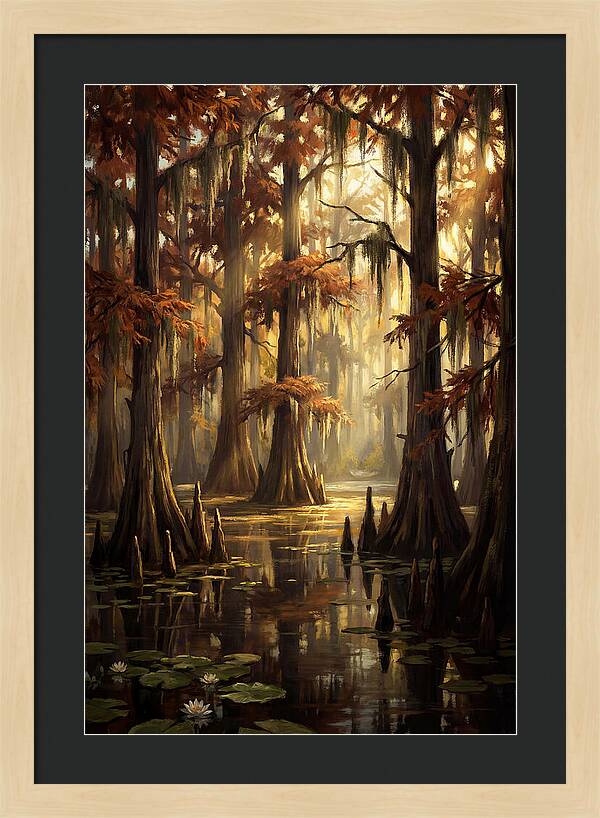 Bald Cypress In Autumn Glow