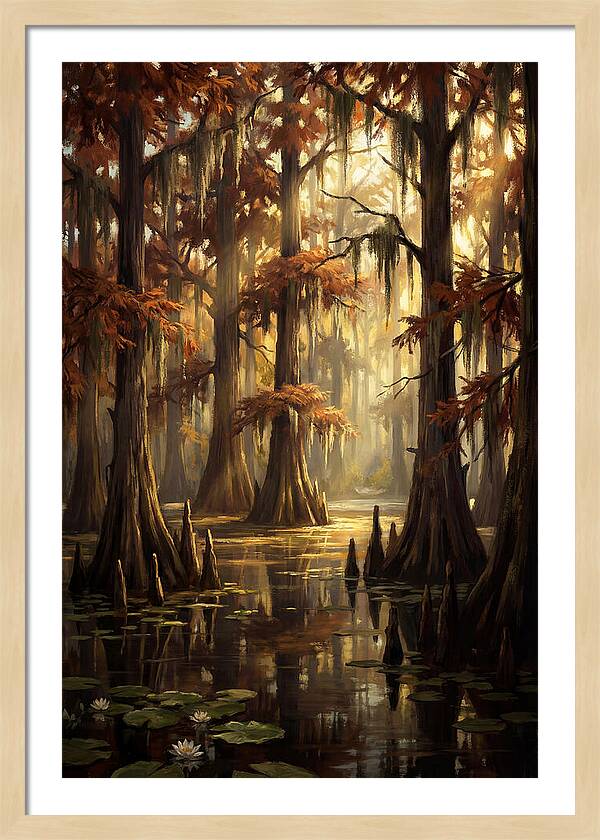 Bald Cypress In Autumn Glow