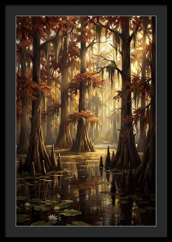 Bald Cypress In Autumn Glow
