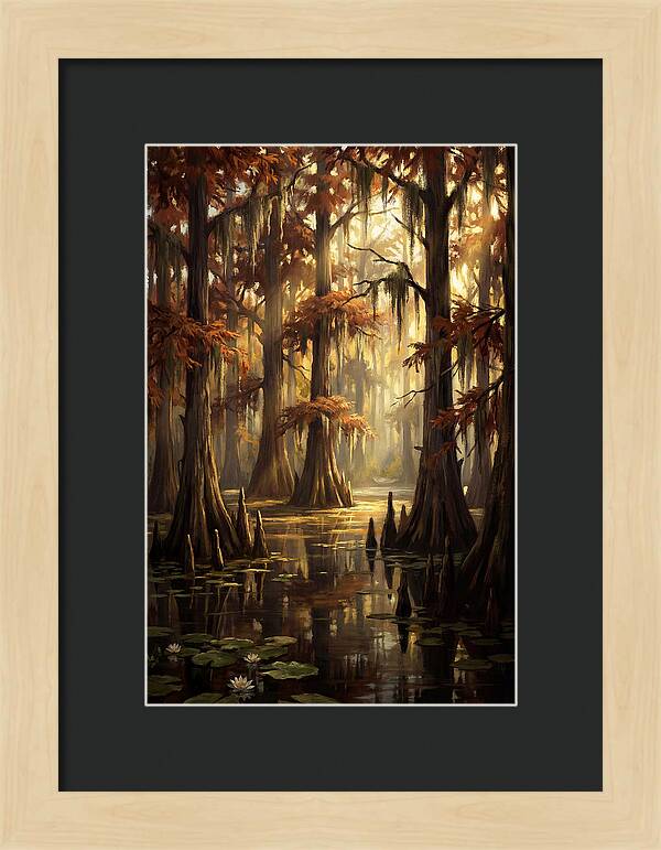 Bald Cypress In Autumn Glow