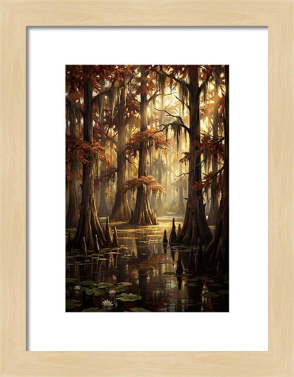 Bald Cypress In Autumn Glow